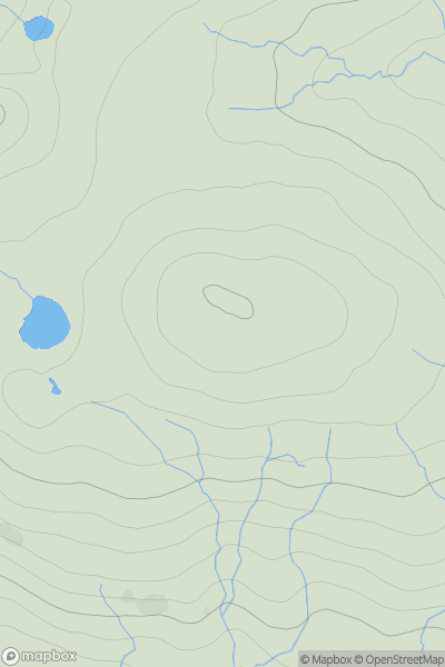 Thumbnail image for Creag an Fhithich [Morvern and Kingairloch] showing contour plot for surrounding peak